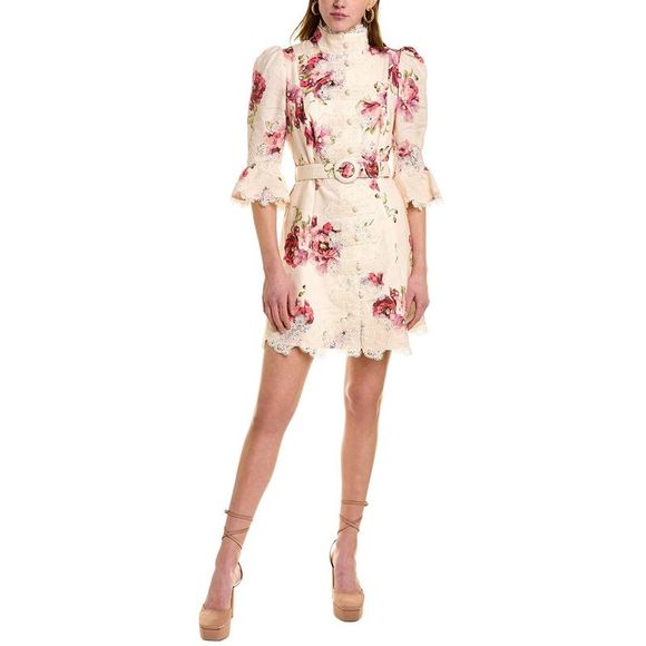 Zimmermann | Dresses | Zimmermann Womens High Tide Linen Mini Dress White |  Poshmark